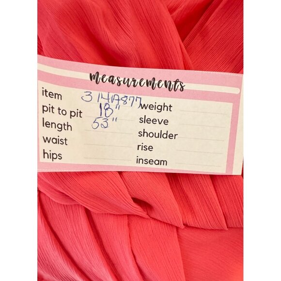 NWT Do+Be Small Hot Pink Sleeveless Ruched Draped Maxi Dress Polyester Lined - Picture 14 of 14